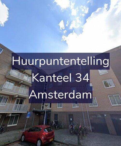 Foto gevel Huurpuntentelling voor Kanteel 34, Amsterdam