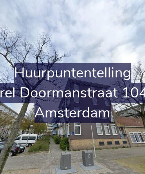 Foto gevel Huurpuntentelling voor Karel Doormanstraat 104-1, Amsterdam