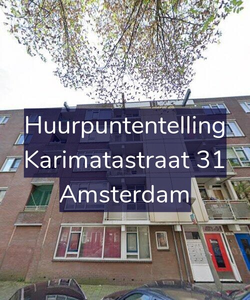 Foto gevel Huurpuntentelling voor Karimatastraat 31, Amsterdam