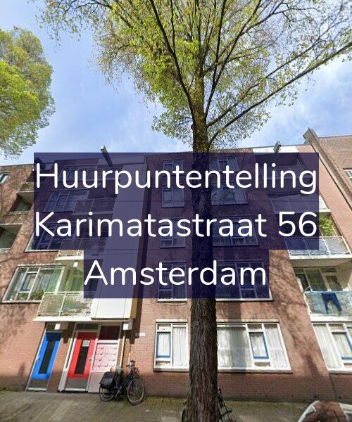 Foto gevel Huurpuntentelling voor Karimatastraat 56, Amsterdam