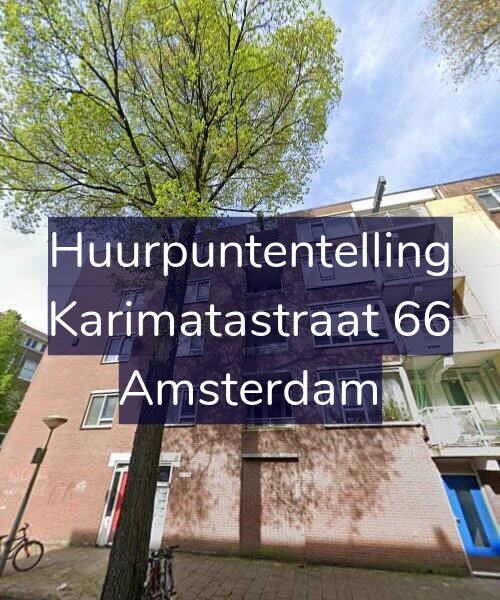Foto gevel Huurpuntentelling voor Karimatastraat 66, Amsterdam