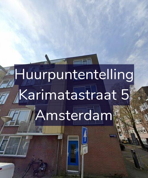 Foto gevel Huurpuntentelling voor Karimatastraat 5, Amsterdam