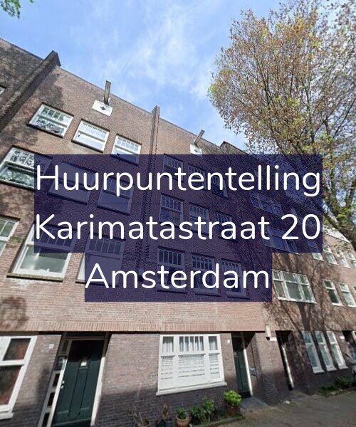Foto gevel Huurpuntentelling voor Karimatastraat 20, Amsterdam