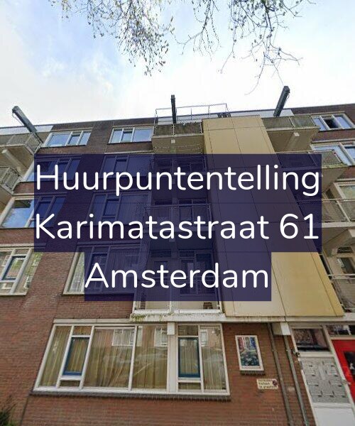 Foto gevel Huurpuntentelling voor Karimatastraat 61, Amsterdam