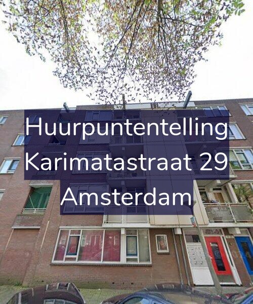 Foto gevel Huurpuntentelling voor Karimatastraat 29, Amsterdam