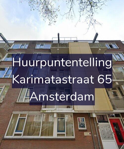 Foto gevel Huurpuntentelling voor Karimatastraat 65, Amsterdam