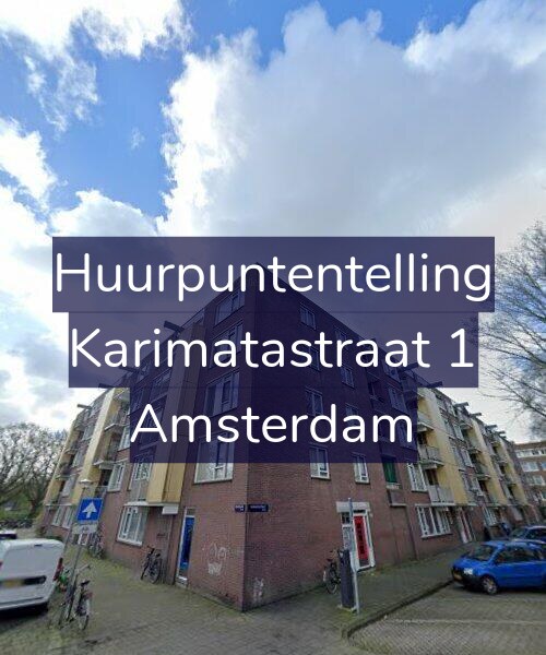 Foto gevel Huurpuntentelling voor Karimatastraat 1, Amsterdam