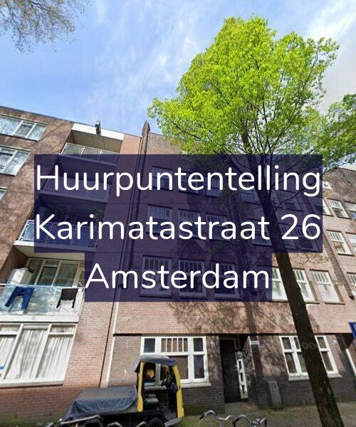Foto gevel Huurpuntentelling voor Karimatastraat 26, Amsterdam