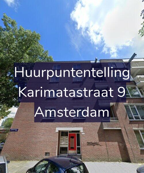 Foto gevel Huurpuntentelling voor Karimatastraat 9, Amsterdam
