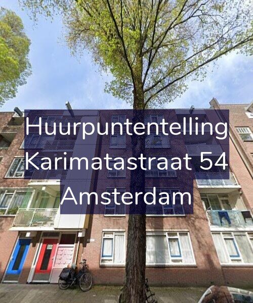 Foto gevel Huurpuntentelling voor Karimatastraat 54, Amsterdam