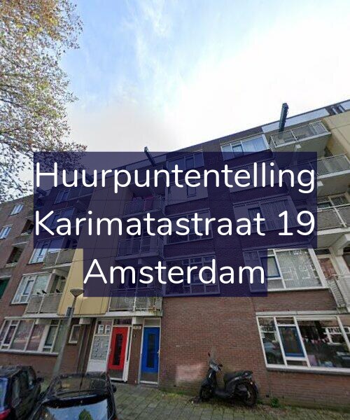 Foto gevel Huurpuntentelling voor Karimatastraat 19, Amsterdam