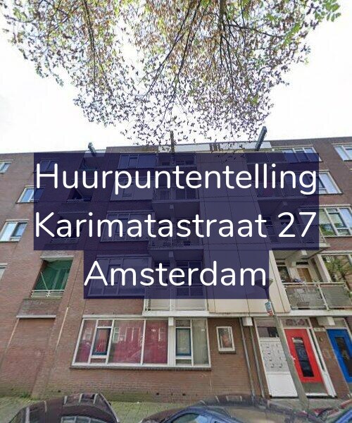 Foto gevel Huurpuntentelling voor Karimatastraat 27, Amsterdam