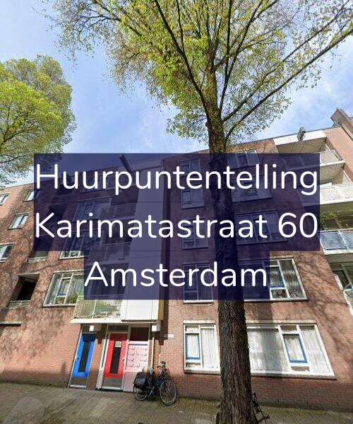 Foto gevel Huurpuntentelling voor Karimatastraat 60, Amsterdam