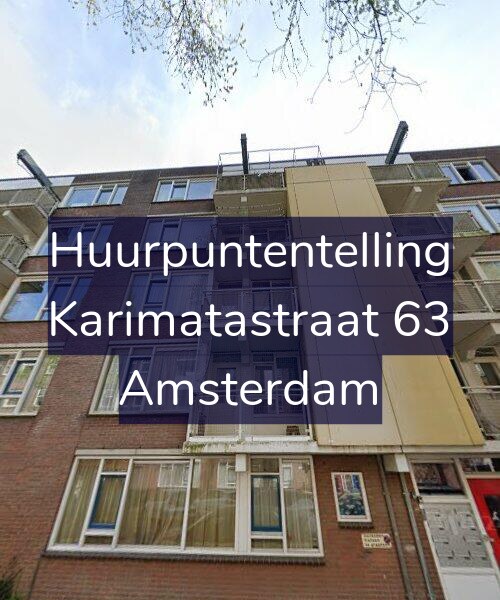 Foto gevel Huurpuntentelling voor Karimatastraat 63, Amsterdam