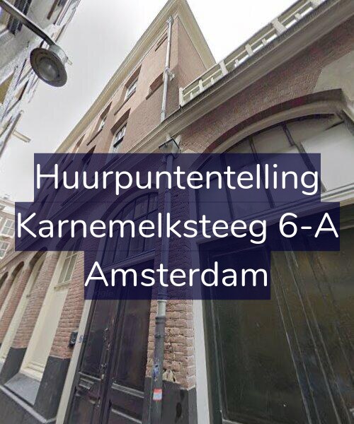 Foto gevel Huurpuntentelling voor Karnemelksteeg 6-A, Amsterdam