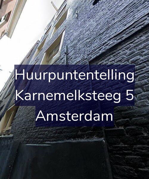 Foto gevel Huurpuntentelling voor Karnemelksteeg 5, Amsterdam