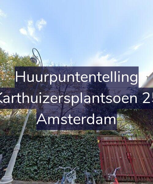 Foto gevel Huurpuntentelling voor Karthuizersplantsoen 25, Amsterdam
