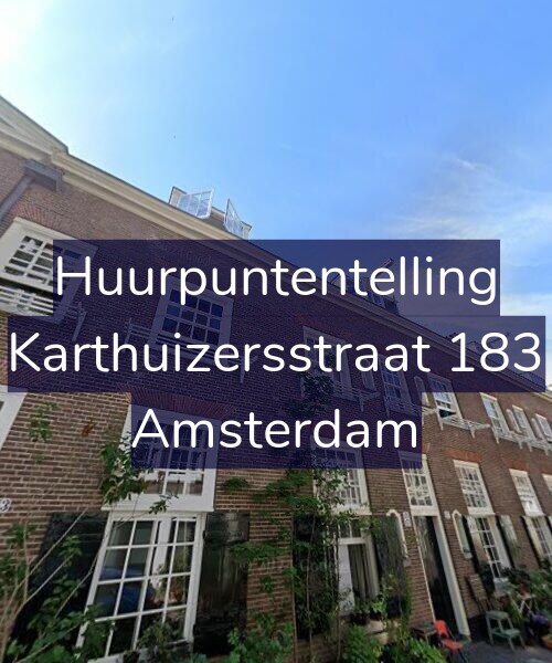 Foto gevel Huurpuntentelling voor Karthuizersstraat 183, Amsterdam