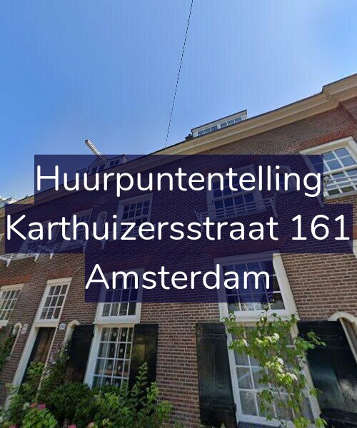 Foto gevel Huurpuntentelling voor Karthuizersstraat 161, Amsterdam