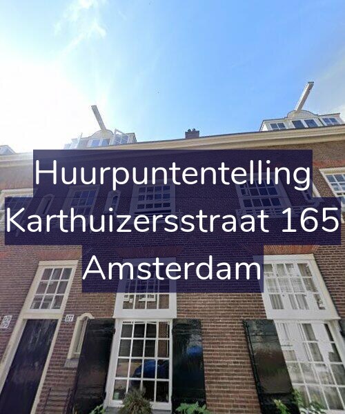Foto gevel Huurpuntentelling voor Karthuizersstraat 165, Amsterdam