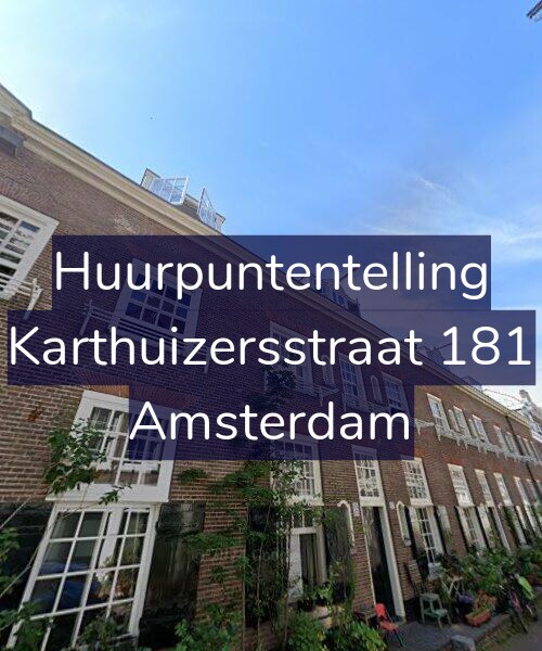 Foto gevel Huurpuntentelling voor Karthuizersstraat 181, Amsterdam
