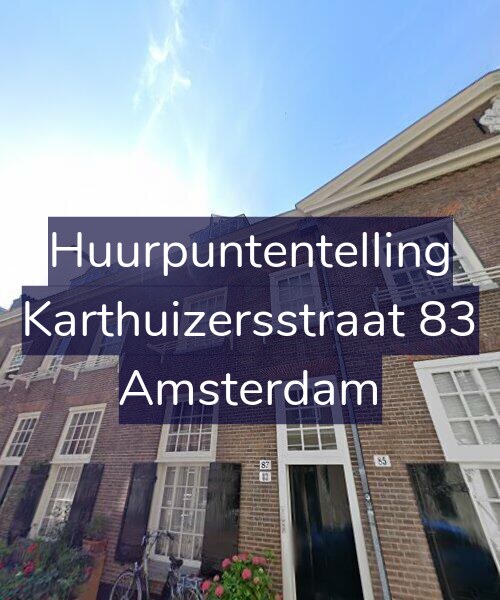 Foto gevel Huurpuntentelling voor Karthuizersstraat 83, Amsterdam