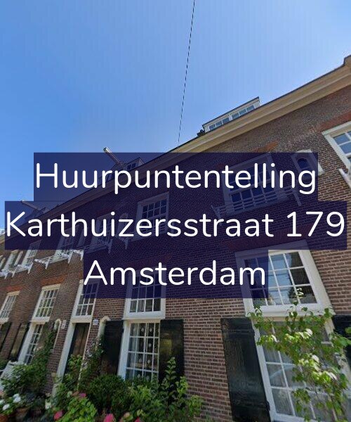 Foto gevel Huurpuntentelling voor Karthuizersstraat 179, Amsterdam