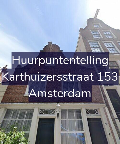 Foto gevel Huurpuntentelling voor Karthuizersstraat 153, Amsterdam