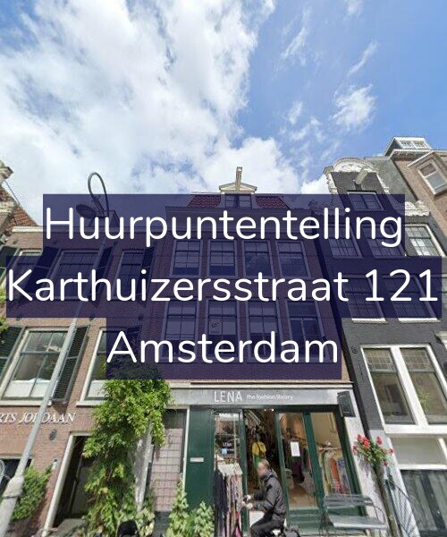 Foto gevel Huurpuntentelling voor Karthuizersstraat 121, Amsterdam