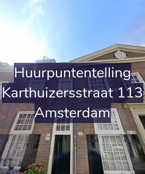 Foto gevel Huurpuntentelling voor Karthuizersstraat 113, Amsterdam