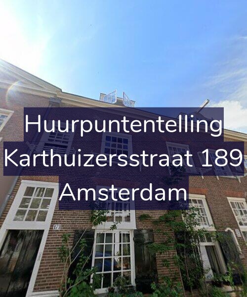 Foto gevel Huurpuntentelling voor Karthuizersstraat 189, Amsterdam