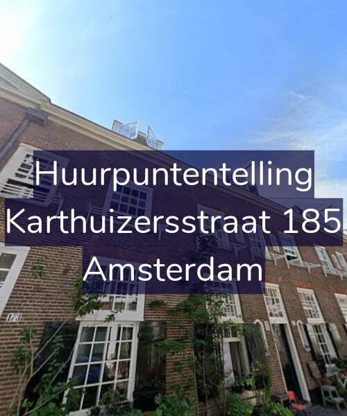 Foto gevel Huurpuntentelling voor Karthuizersstraat 185, Amsterdam