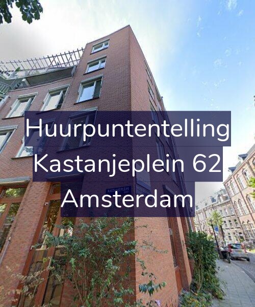 Foto gevel Huurpuntentelling voor Kastanjeplein 62, Amsterdam