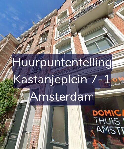 Foto gevel Huurpuntentelling voor Kastanjeplein 7-1, Amsterdam