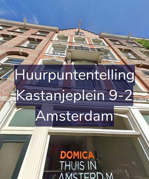 Foto gevel Huurpuntentelling voor Kastanjeplein 9-2, Amsterdam
