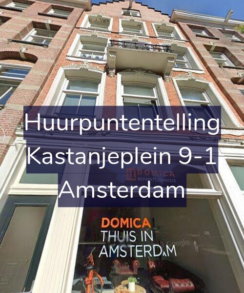 Foto gevel Huurpuntentelling voor Kastanjeplein 9-1, Amsterdam