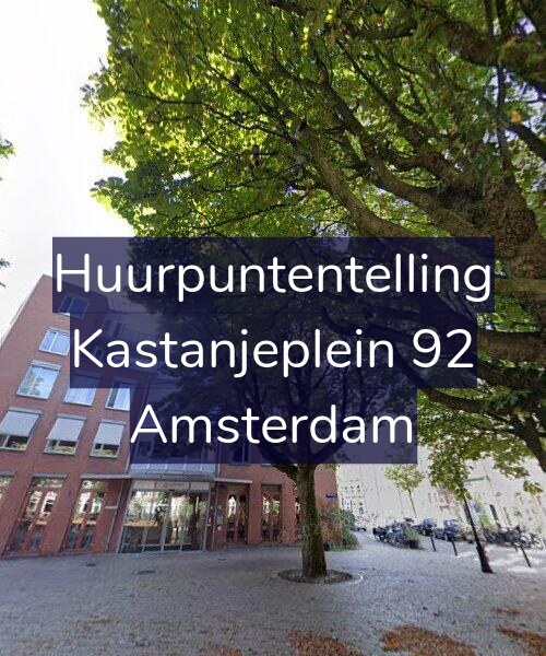 Foto gevel Huurpuntentelling voor Kastanjeplein 92, Amsterdam