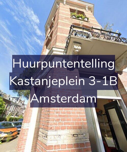 Foto gevel Huurpuntentelling voor Kastanjeplein 3-1B, Amsterdam