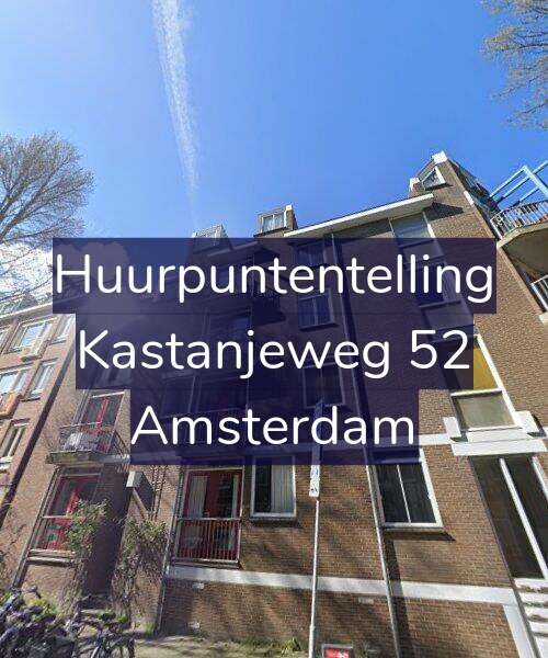 Foto gevel Huurpuntentelling voor Kastanjeweg 52, Amsterdam