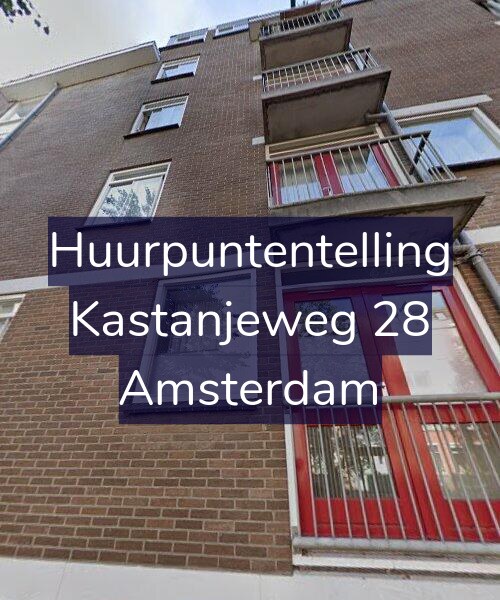 Foto gevel Huurpuntentelling voor Kastanjeweg 28, Amsterdam