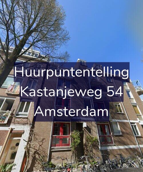 Foto gevel Huurpuntentelling voor Kastanjeweg 54, Amsterdam