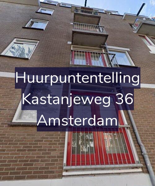Foto gevel Huurpuntentelling voor Kastanjeweg 36, Amsterdam