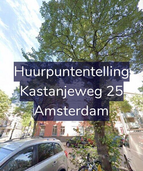 Foto gevel Huurpuntentelling voor Kastanjeweg 25, Amsterdam