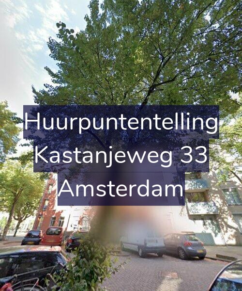 Foto gevel Huurpuntentelling voor Kastanjeweg 33, Amsterdam