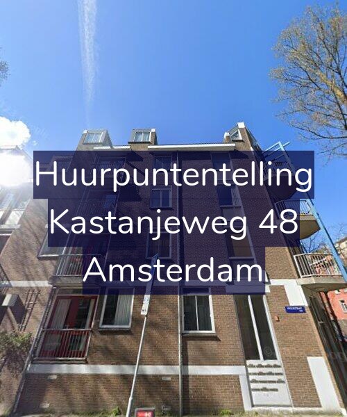 Foto gevel Huurpuntentelling voor Kastanjeweg 48, Amsterdam