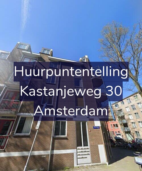 Foto gevel Huurpuntentelling voor Kastanjeweg 30, Amsterdam
