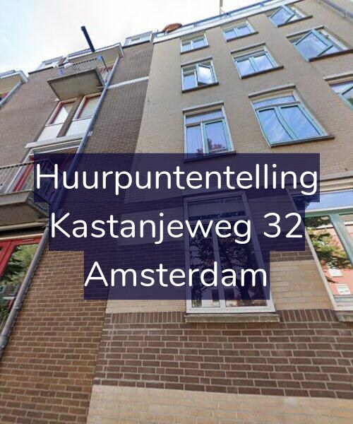 Foto gevel Huurpuntentelling voor Kastanjeweg 32, Amsterdam