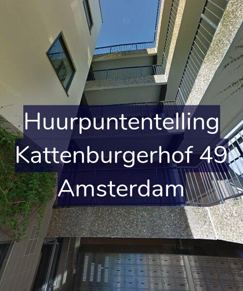 Foto gevel Huurpuntentelling voor Kattenburgerhof 49, Amsterdam