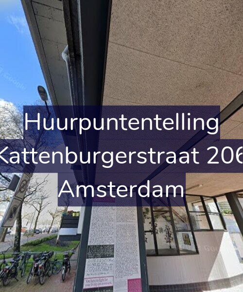 Foto gevel Huurpuntentelling voor Kattenburgerstraat 206, Amsterdam