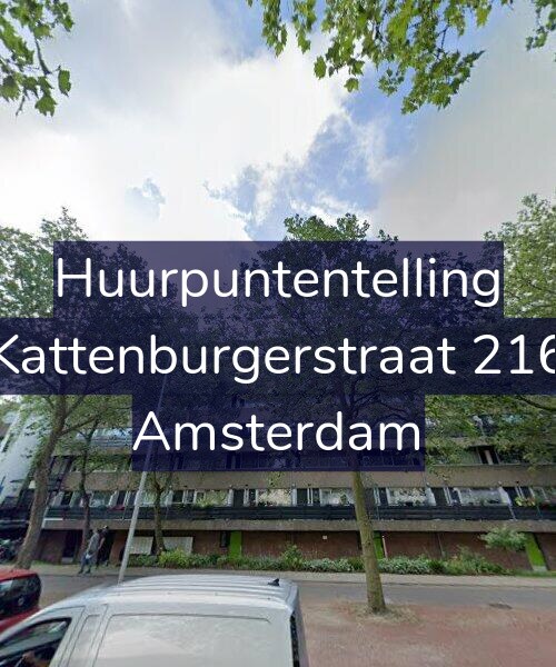 Foto gevel Huurpuntentelling voor Kattenburgerstraat 216, Amsterdam